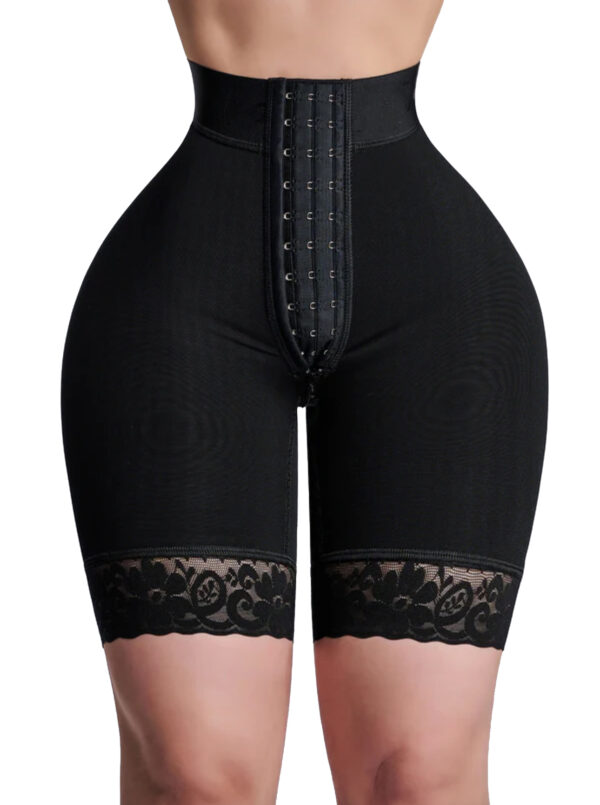 Butt Lift Short Mid Thigh  Black and Nude