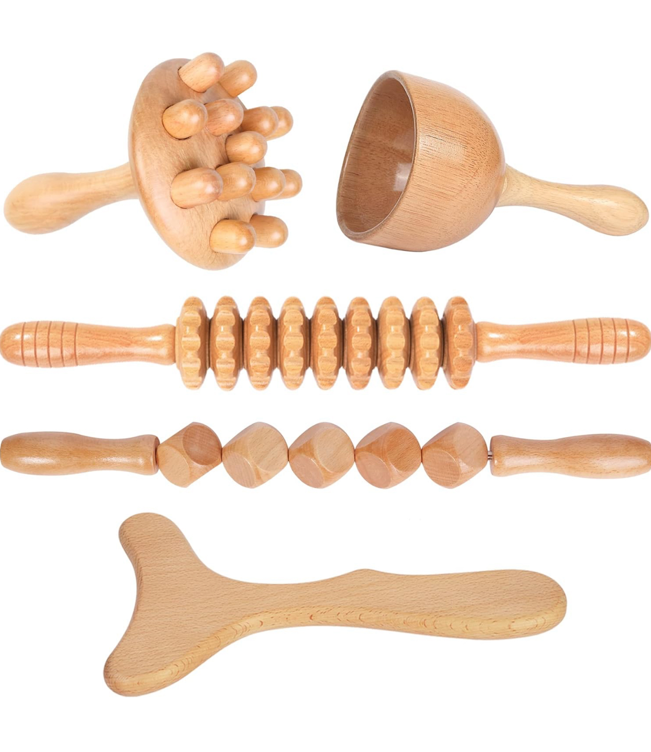 Lymphatic Drainage Wood Therapy Set - Image 1