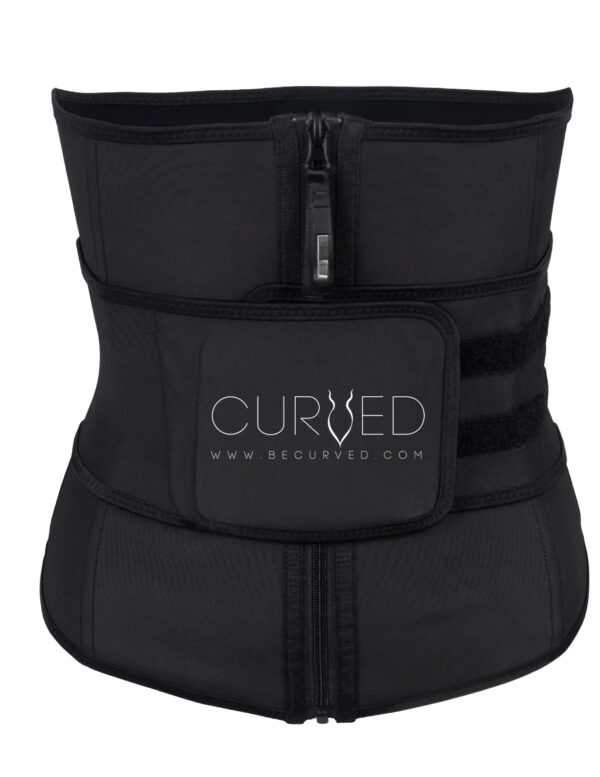 Zip And Clip Non-Latex Waist Trainer - Black